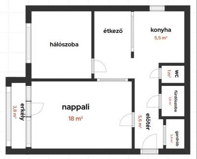 Ponúkam na predaj 2 izbový byt po rekonštrukcii s 4 m2 loggiou v lukratívnej časti Budapesť v XIII. obvode na Vácovej ulici - 20